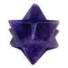 Amethyst Merkaba Stars