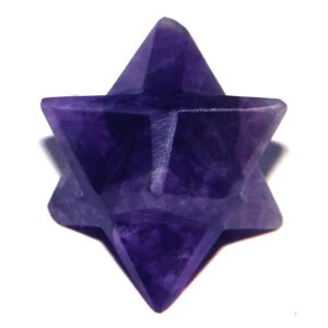 Amethyst Merkaba Stars