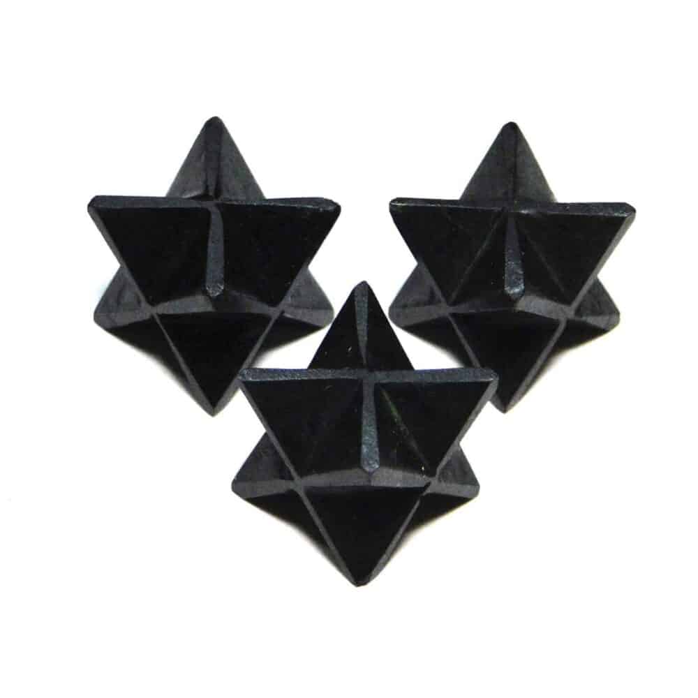 Black Tourmaline Merkaba Stars