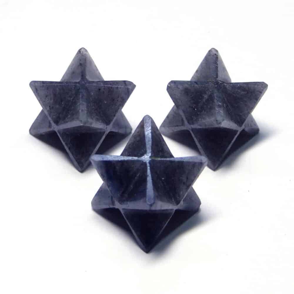 Blue Aventurine Merkaba Stars