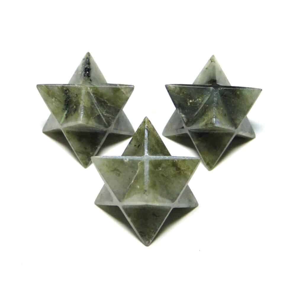 Labradorite Merkaba Stars