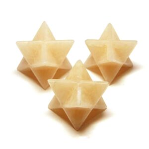 Peach Moonstone Merkaba Star