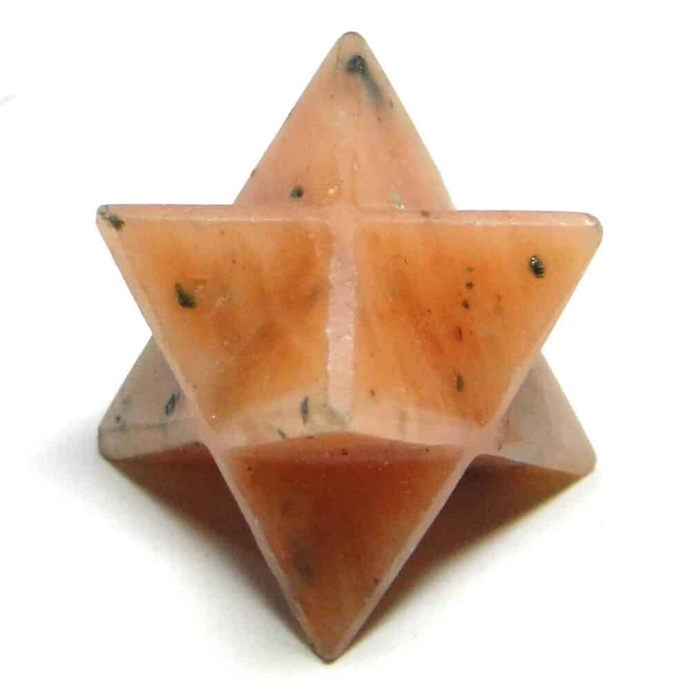 Pink Amazonite Merkaba Star