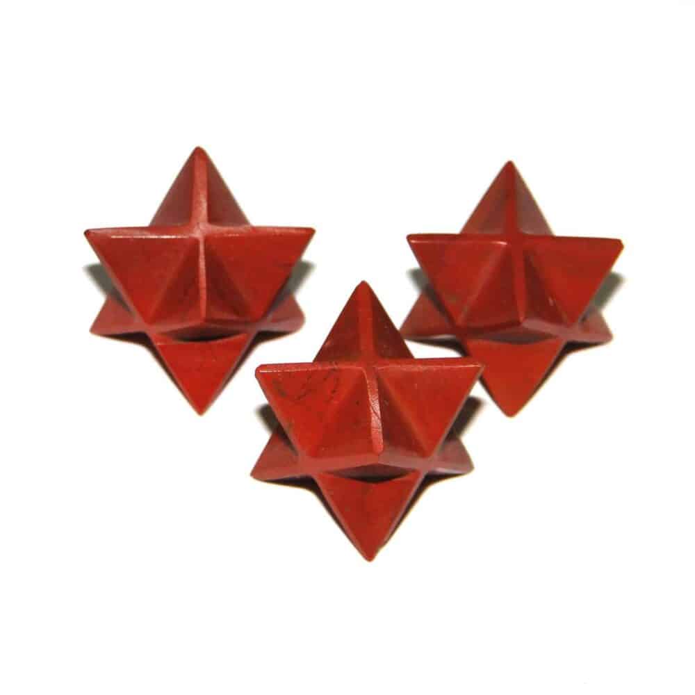 Red Jasper Merkaba Stars