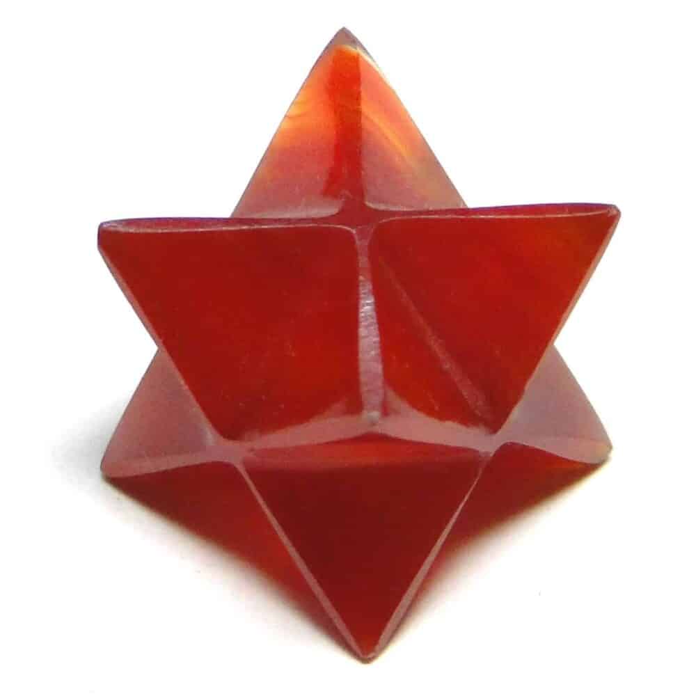 Red Onyx Merkaba Stars