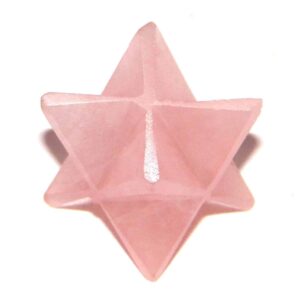 Rose Quartz Merkaba Stars