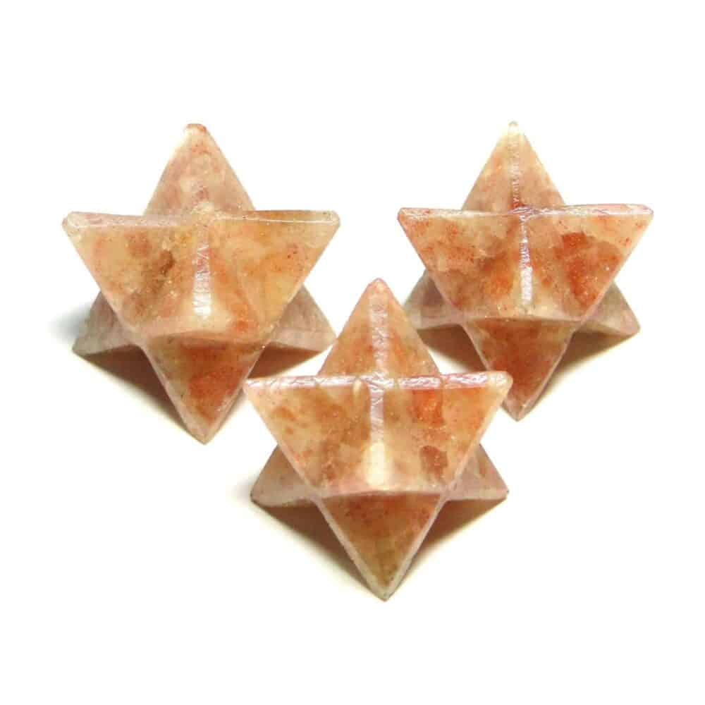 Sunstone Merkaba Stars