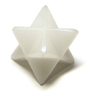 White Aventurine Merkaba Stars