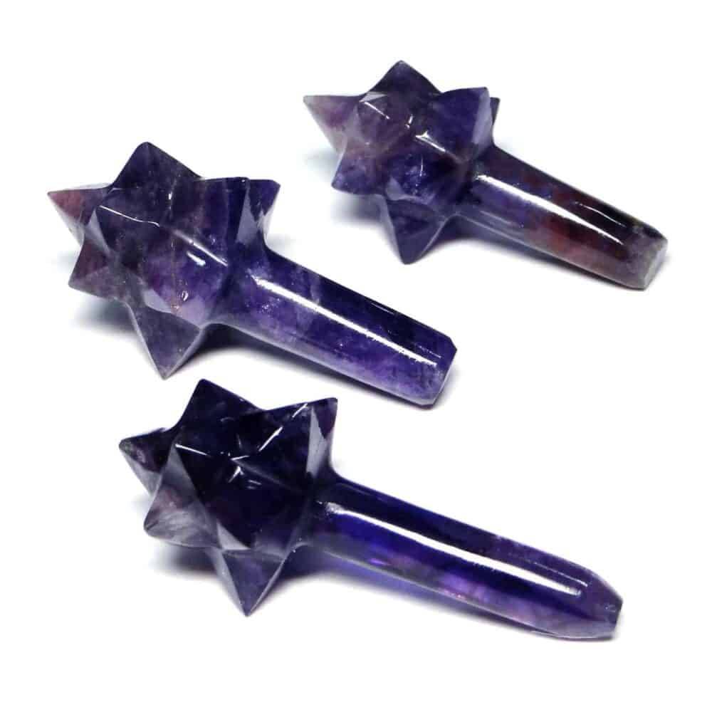 Nature's Crest - Amethyst Transcendental Merkaba Comet Star - Amethyst Comet Star Multiple