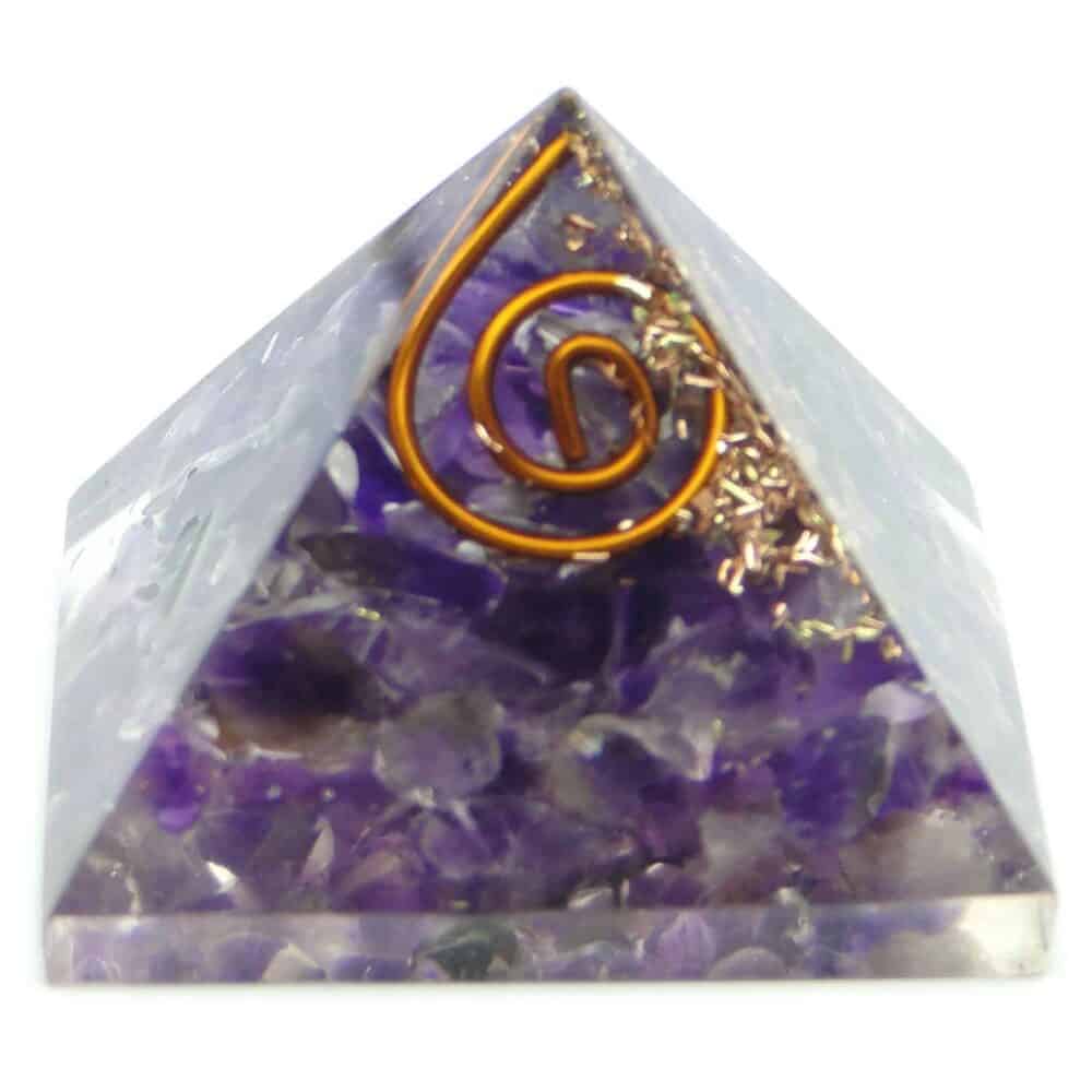 Nature's Crest - Amethyst Orgone Pyramid - Amethyst Orgone Pyramids