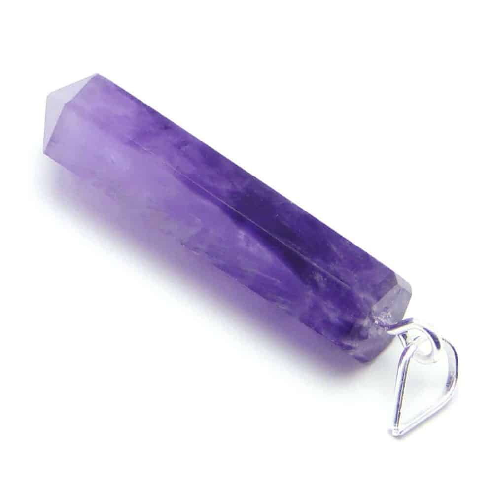 Nature's Crest - Amethyst Pencil Pendant - Amethyst Pencil Pendant Back