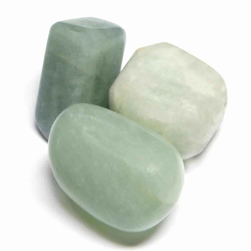 Aquamarine (Beryl) Tumbled Pebble Stones - Image 2