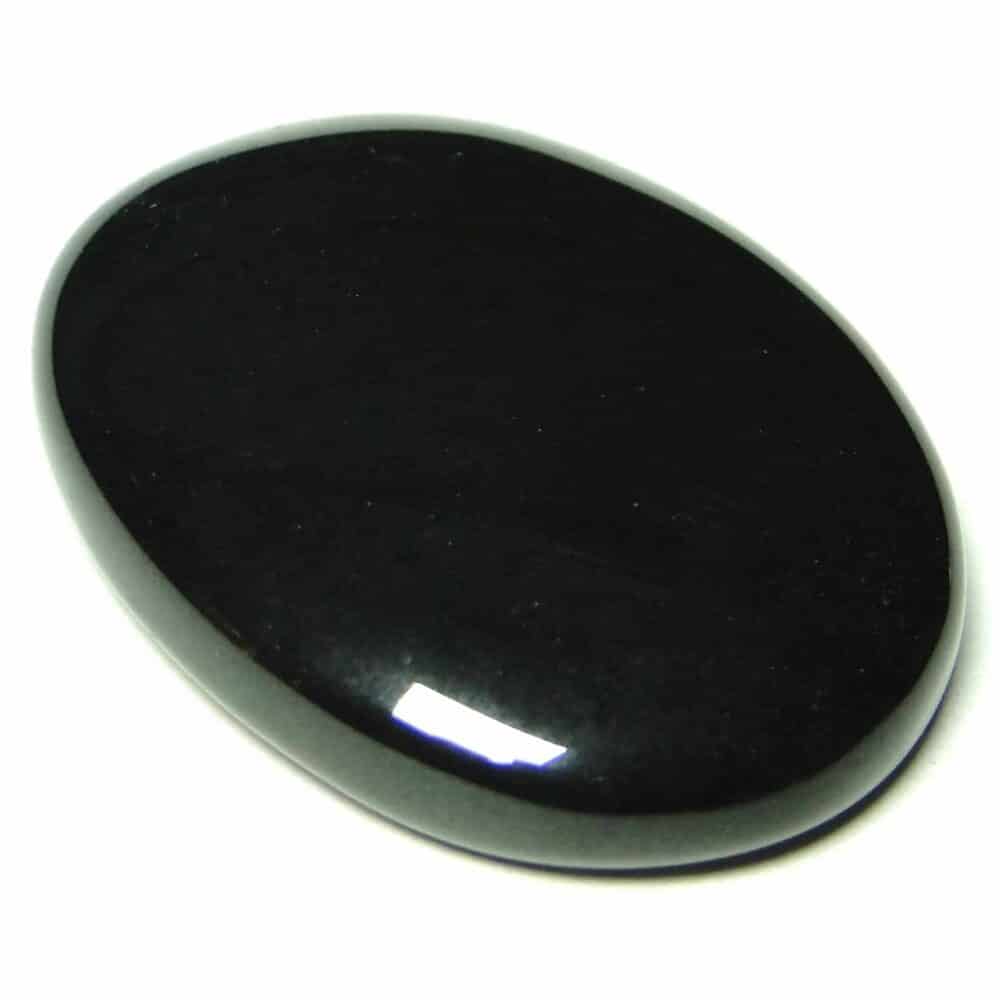 Nature's Crest - Black Agate Oval Cabochon - Black Agate Oval