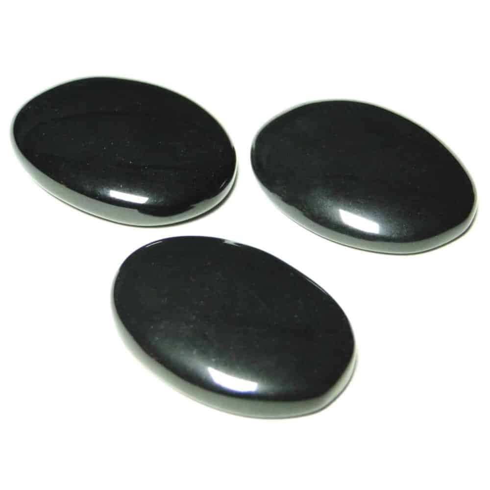 Nature's Crest - Black Agate Oval Cabochon - Black Agate Oval Multiple