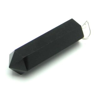 Black Agate Pencil Pendant