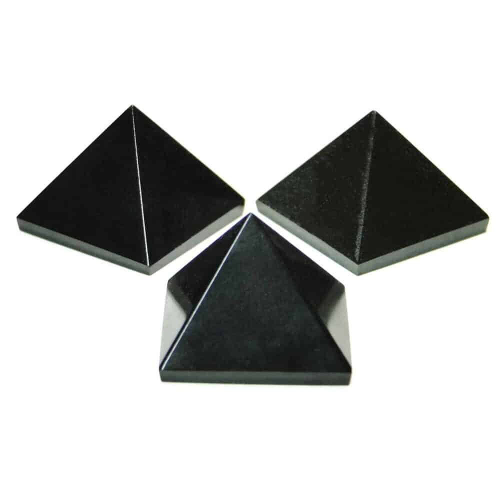 Nature's Crest - Black Agate Pyramid - Black Agate Pyramids Multiple