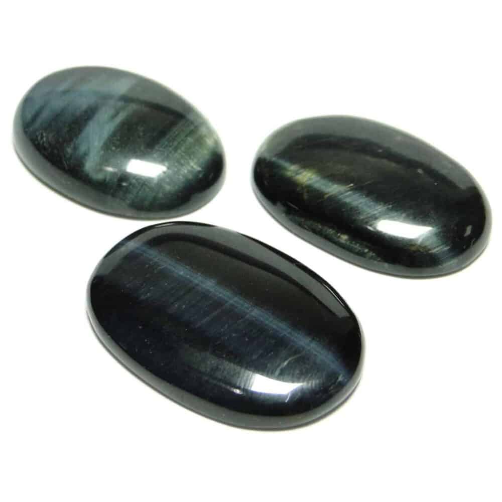 Black Tiger Eye Oval Cabochon - Image 2