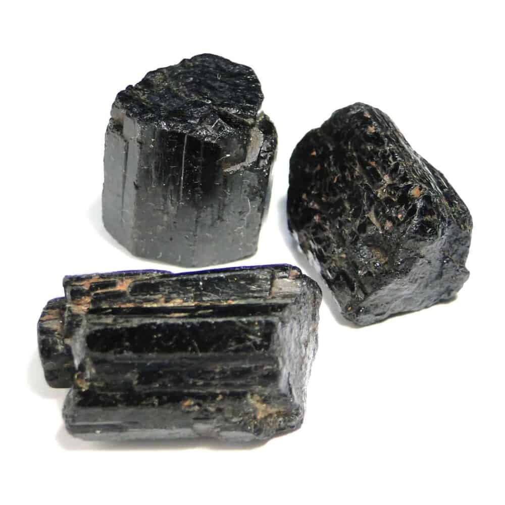 Nature's Crest - Black Tourmaline Natural Raw Rough Crystal - Black Tourmaline 20 30 Gms Multiple