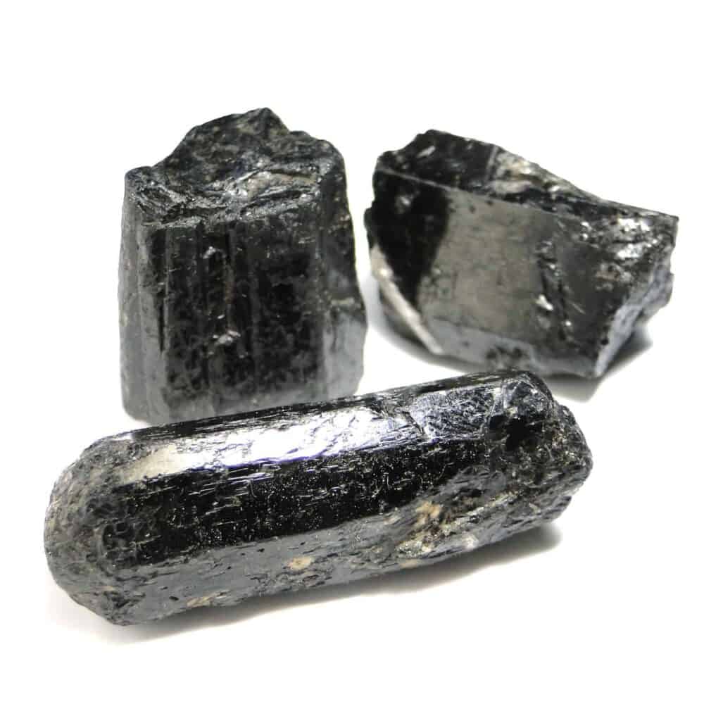 Nature's Crest - Black Tourmaline Natural Raw Rough Crystal - Black Tourmaline 40 50 Gms Multiple