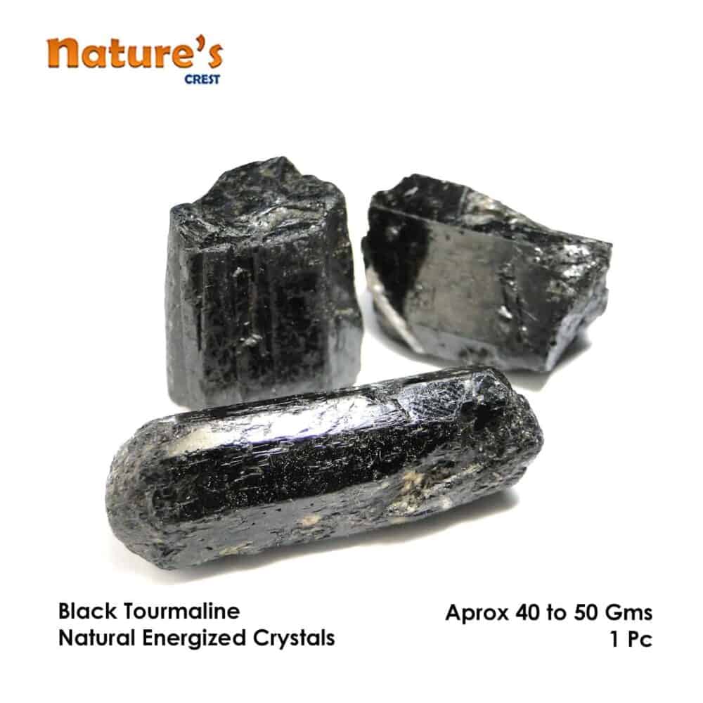 Black Tourmaline Natural Raw Rough Crystal - Image 9