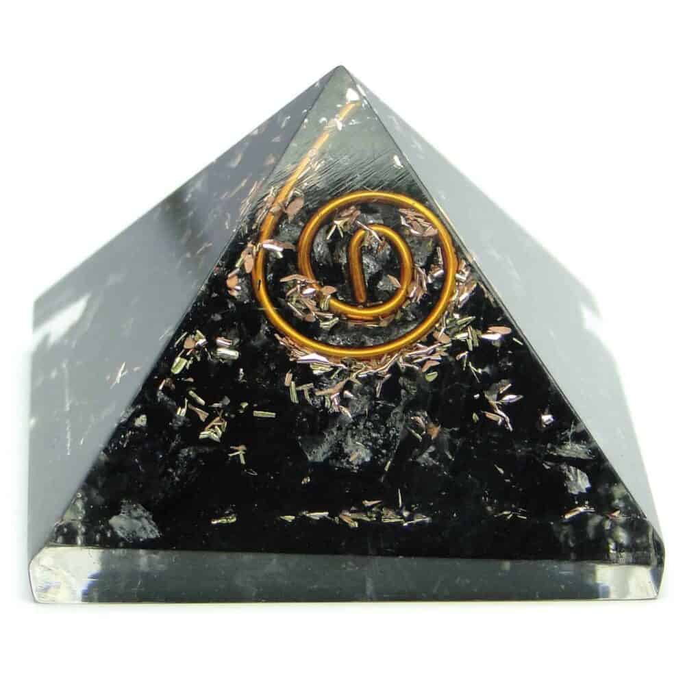 Nature's Crest - Black Tourmaline Orgone Pyramid - Black Tourmaline Orgone Pyramids