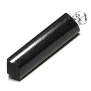 Black Tourmaline Pencil Pendant