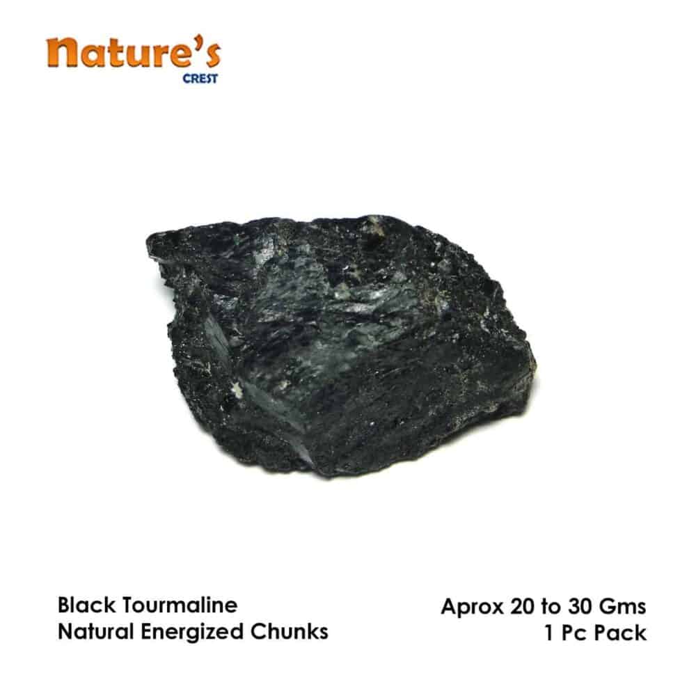 Nature's Crest - Black Tourmaline Natural Raw Rough Chunks - Black Tourmaline Rough 1 Pc Vector