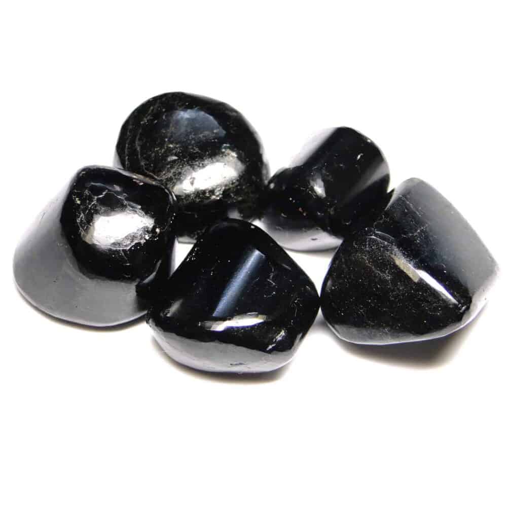 Black Tourmaline Tumbled Pebble Stones - Image 3