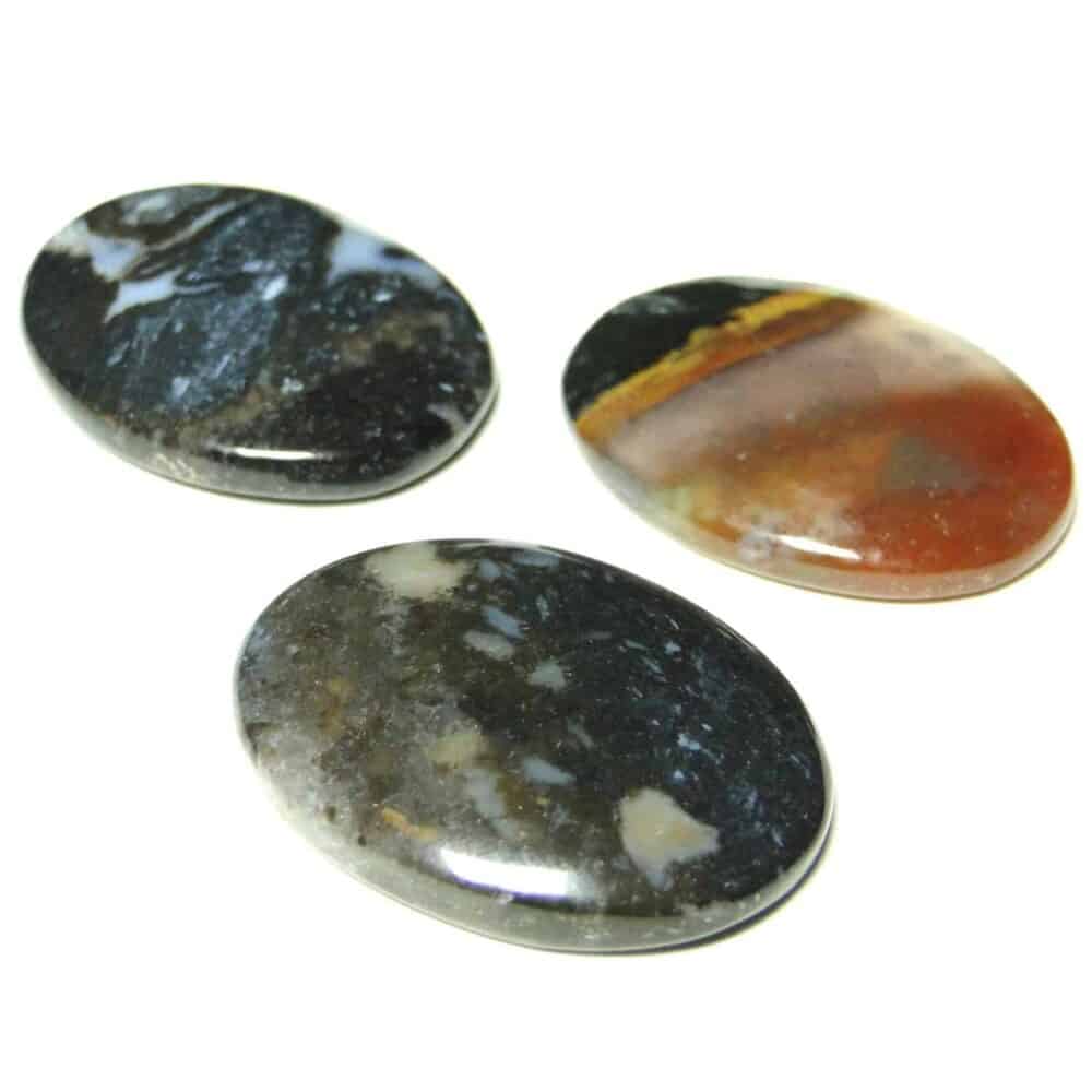 Nature's Crest - Black Zebra Sardonyx Oval Cabochon - Black Zebra Oval Multiple