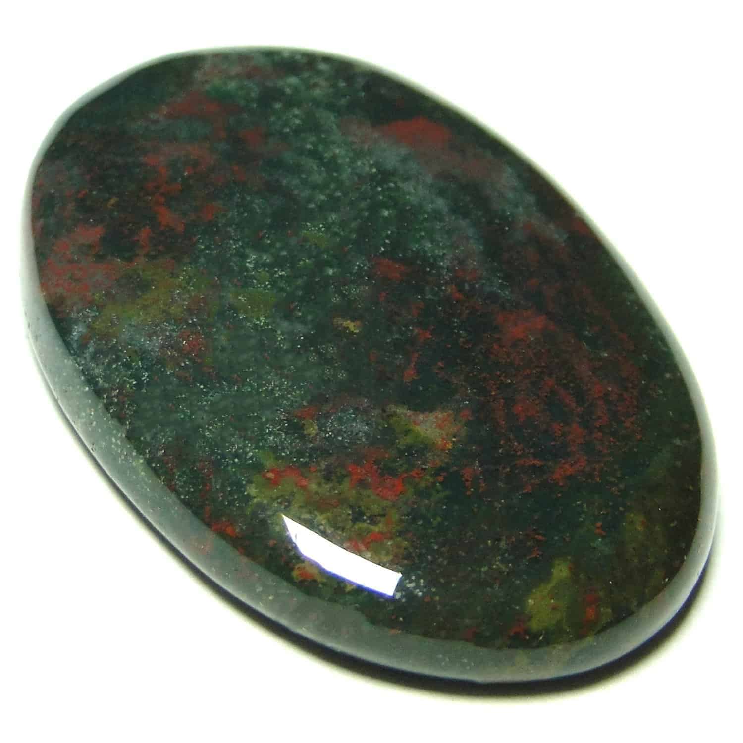 Amazing Bloodstone cabochon stone oval shaped heliotrope mineral BL20 for necklace supply for pendant