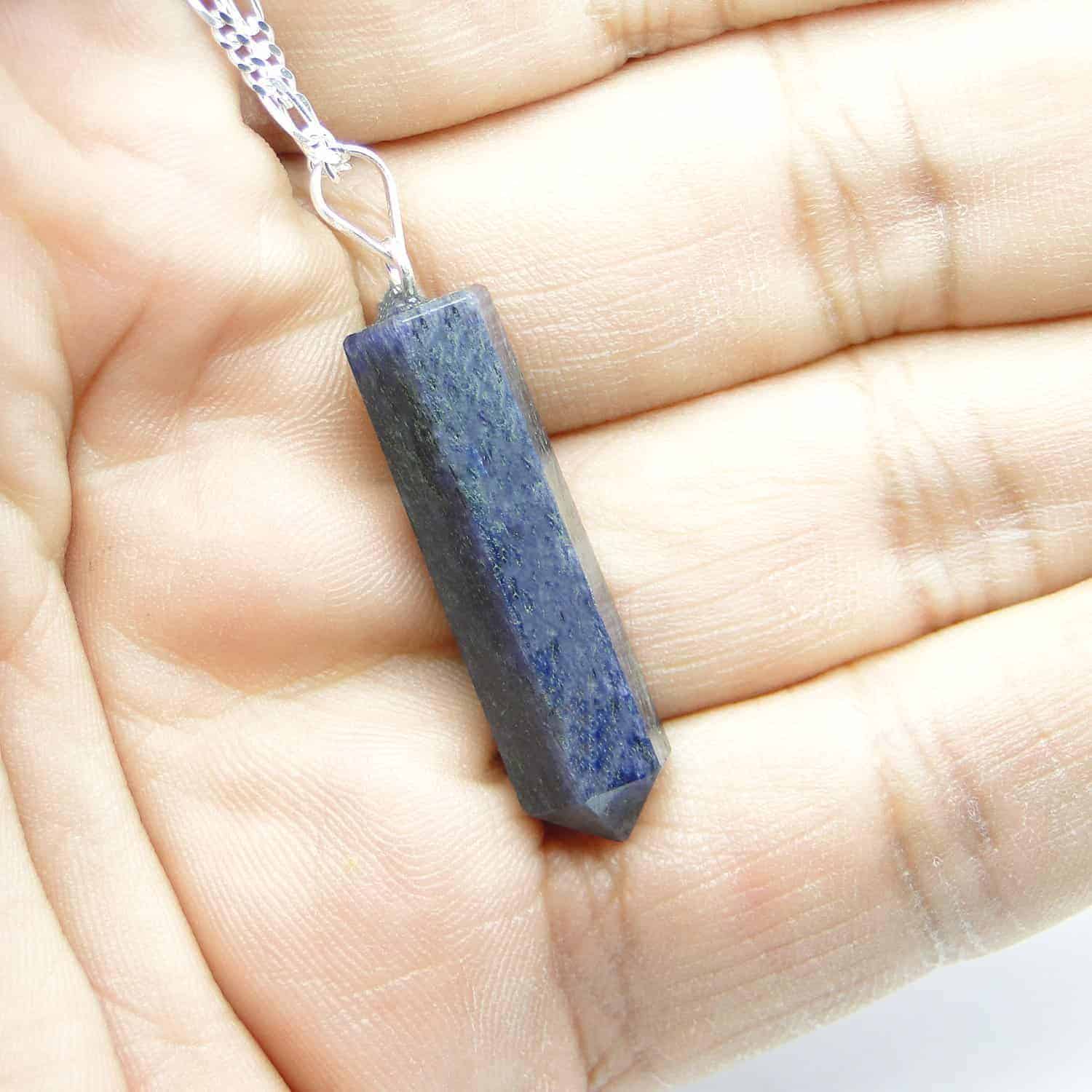 Blue Aventurine Pencil Pendant Nature s Crest