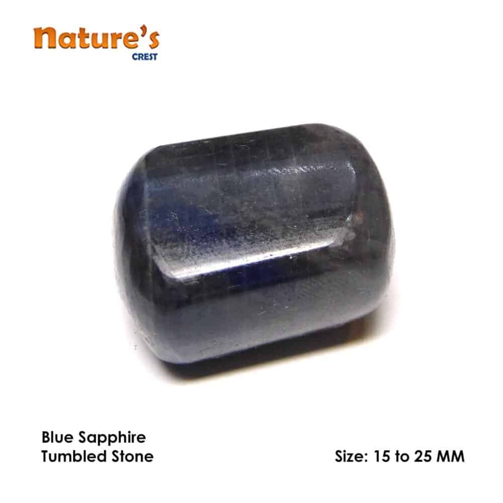 Blue Sapphire Tumbled Pebble Stones - Image 4