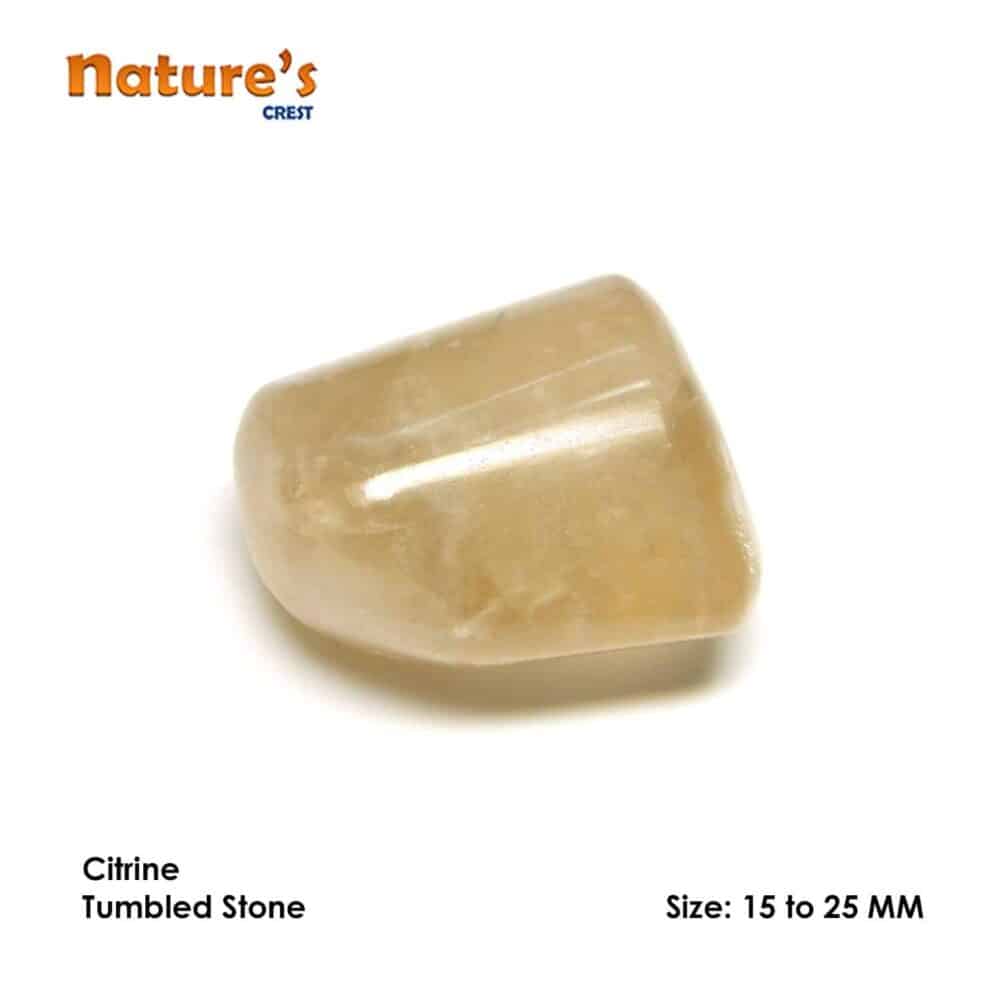Nature's Crest - Citrine Tumbled Pebble Stones - Citrine Tumbled Stones