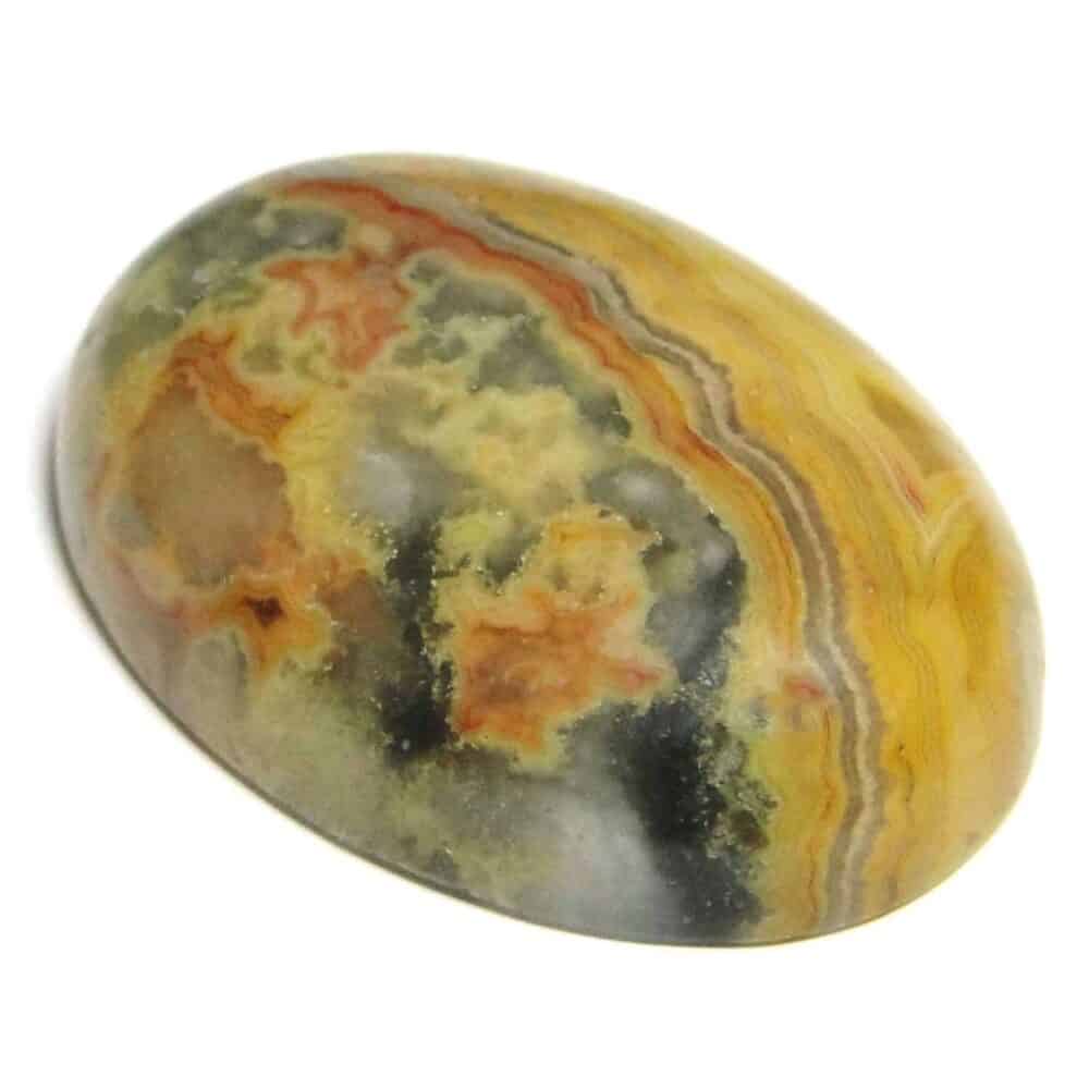 Nature's Crest - Crazy Lace Agate Oval Cabochon - Crazy Lace Agate Cabochon