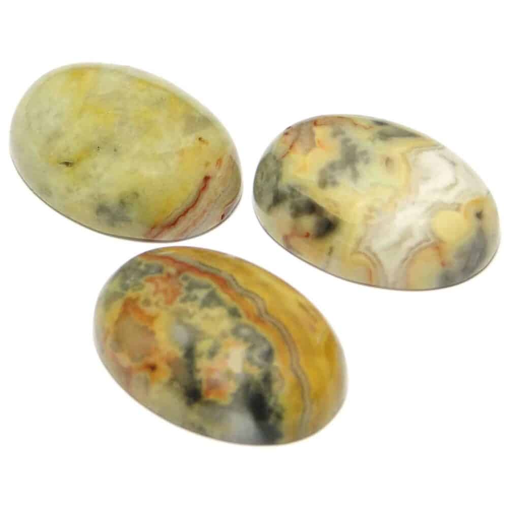 Nature's Crest - Crazy Lace Agate Oval Cabochon - Crazy Lace Agate Cabochon Multiple