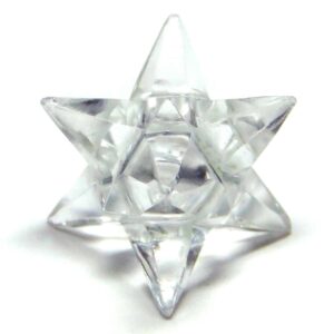 Crystal Quartz (Sphatik) 14 Point Merkaba Star