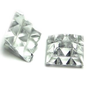 Crystal Quartz (Sphatik) Clear Lemurian 9 Pyramid Master Pyramid