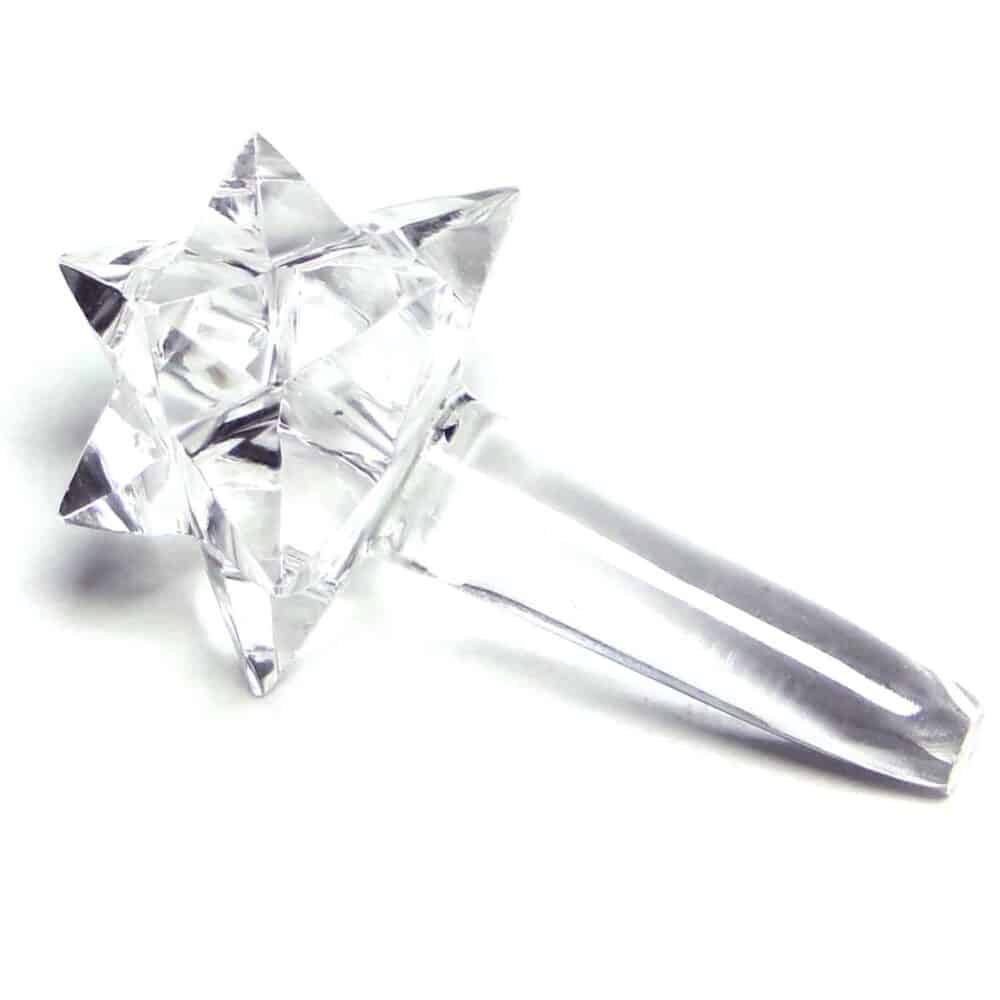 Nature's Crest - Crystal Quartz (Sphatik) Transcendental Merkaba Comet Star - Crystal Quartz Comet Star