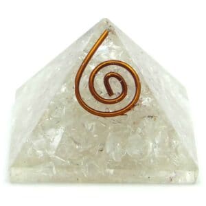 Crystal Quartz (Sphatik) Orgone Pyramid