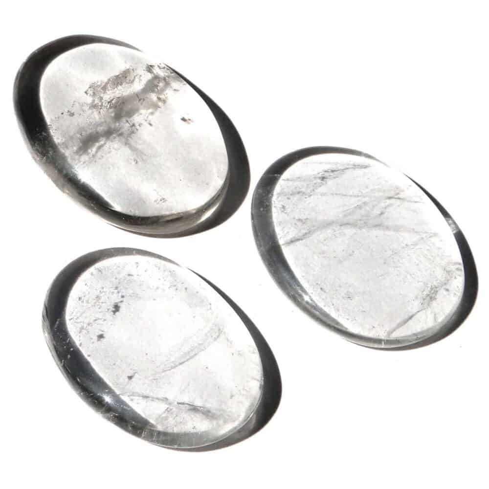 Nature's Crest - Crystal Quartz (Sphatik) Oval Cabochon - Crystal Quartz Oval Multiple