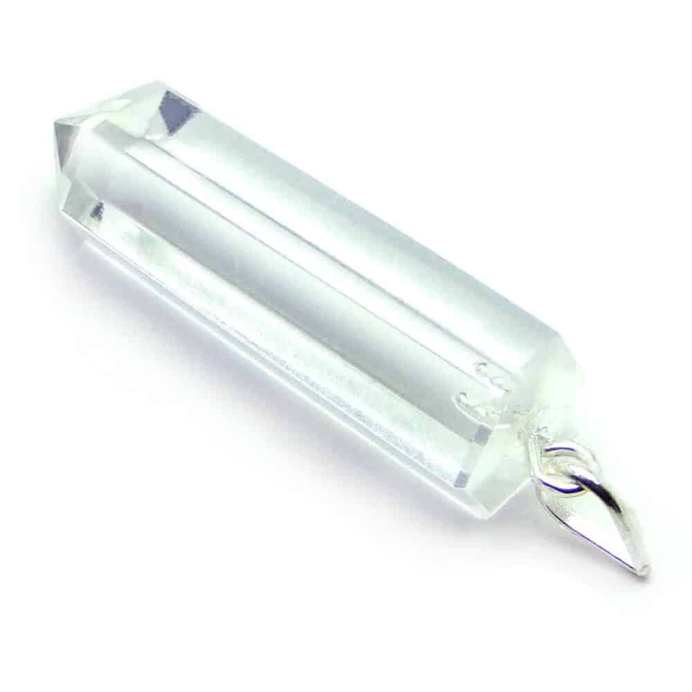 Nature's Crest - Crystal Quartz Pencil Pendant - Crystal Quartz Pencil Pendant Back