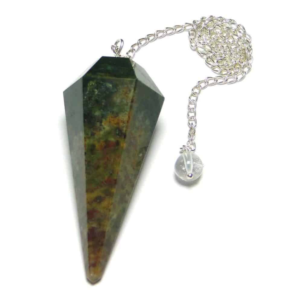 Fancy Jasper Faceted Dowsing Pendulum