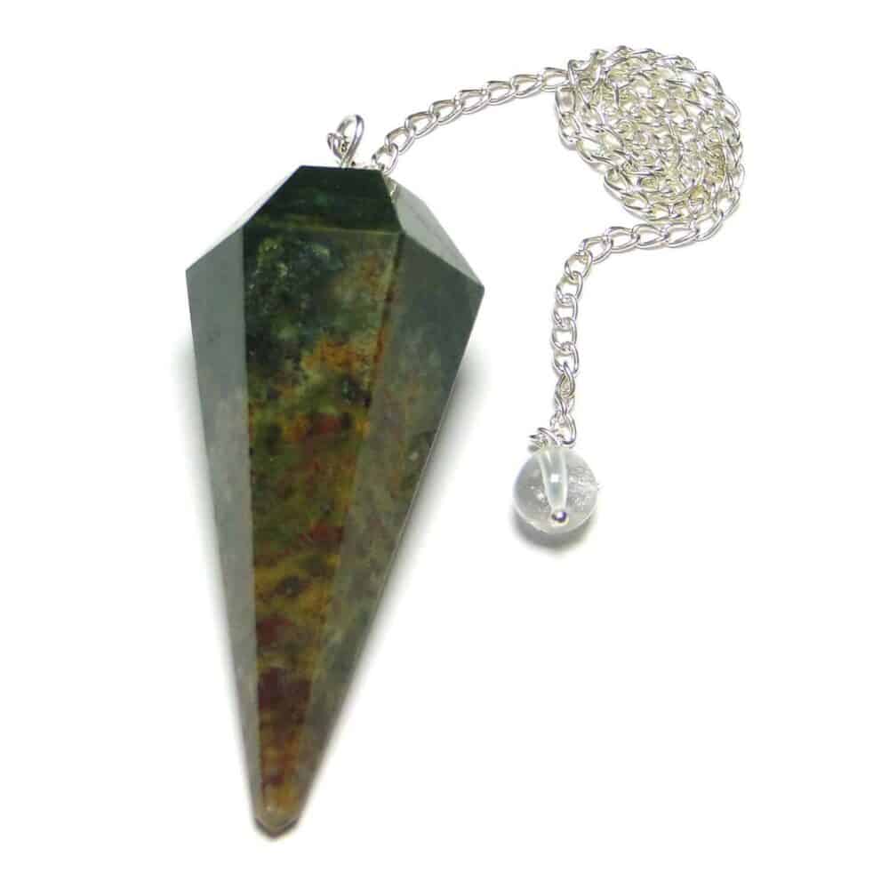 Nature's Crest - Fancy Jasper Faceted Dowsing Pendulum - Fancy Jasper Pendulum