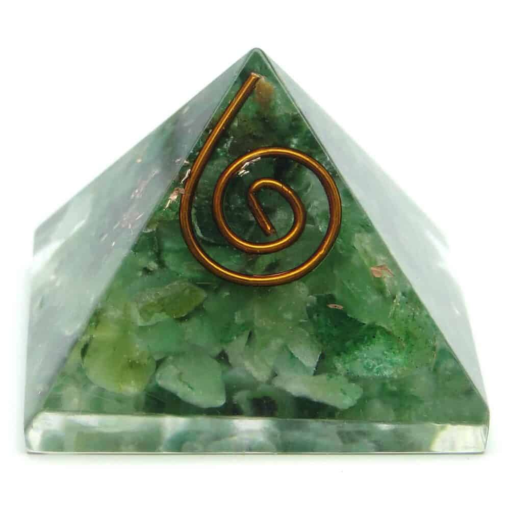 Nature's Crest - Green Aventurine Orgone Pyramid - Green Aventurine Orgone Pyramids