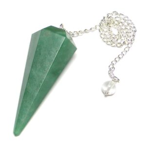 Green Aventurine Faceted Dowsing Pendulum