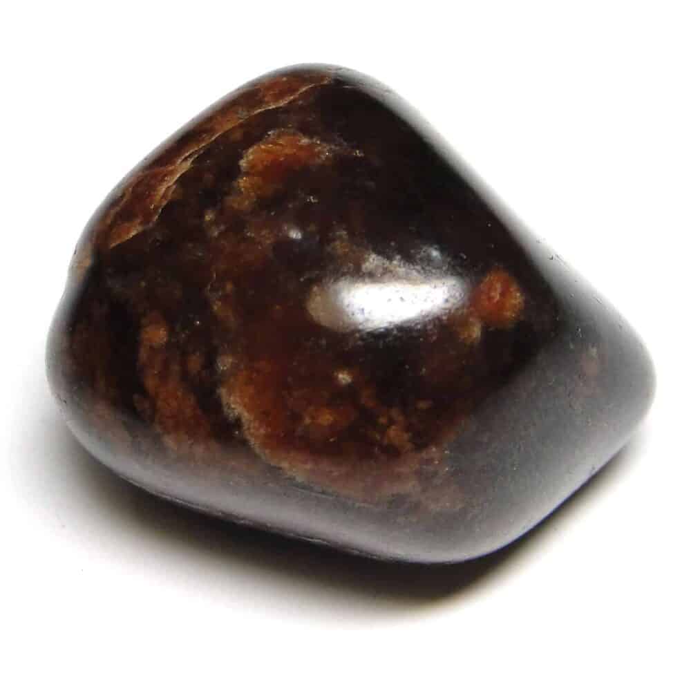 Nature's Crest - Hessonite Garnet (Gomed) Tumbled Pebble Stones - Hessonite Garnet Tumbled Stone 1 Pc
