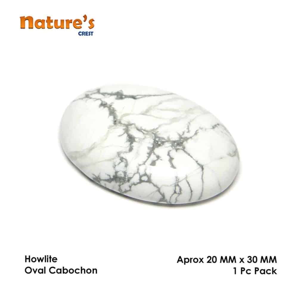 Howlite Oval Cabochon - Image 3