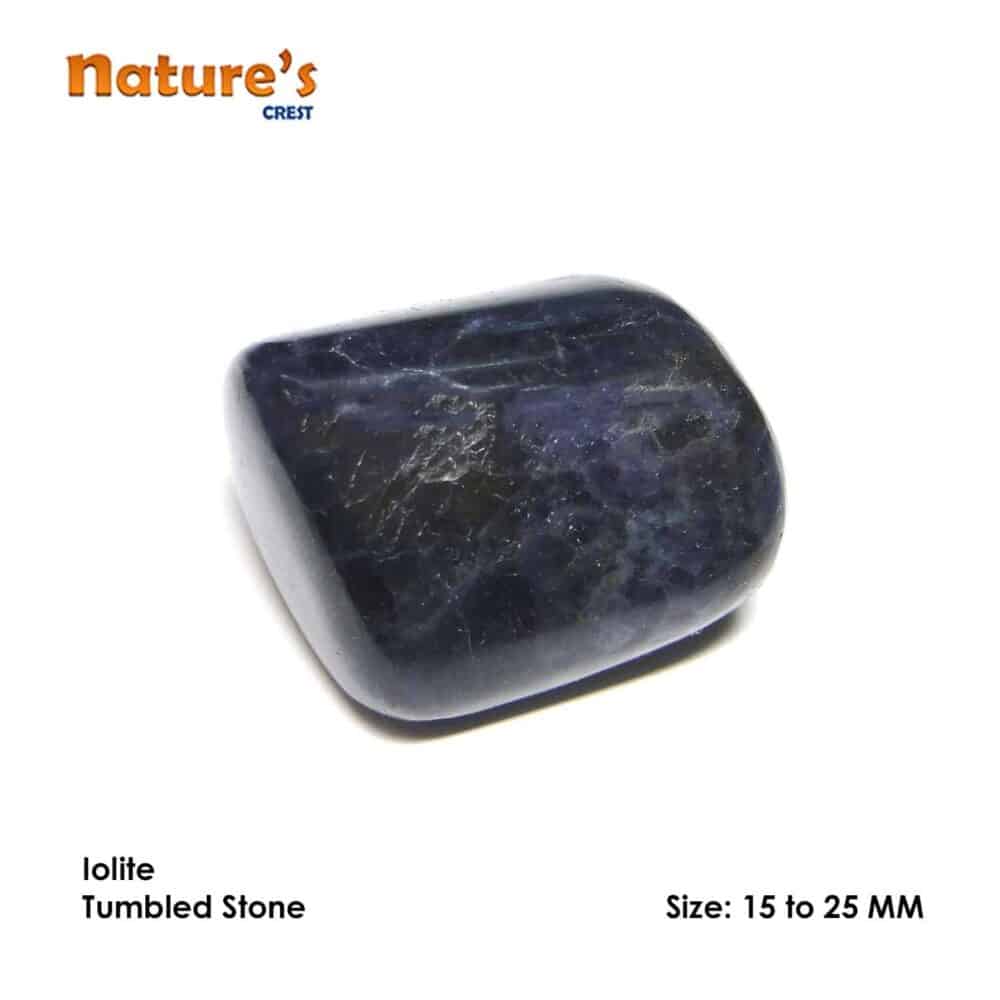 Nature's Crest - Iolite Tumbled Pebble Stones - Iolite Tumbled Stones