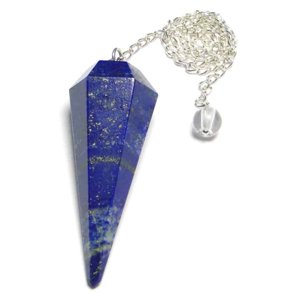 Nature's Crest - Lapis Lazuli Faceted Dowsing Pendulum - Lapis Lazuli Pendulum