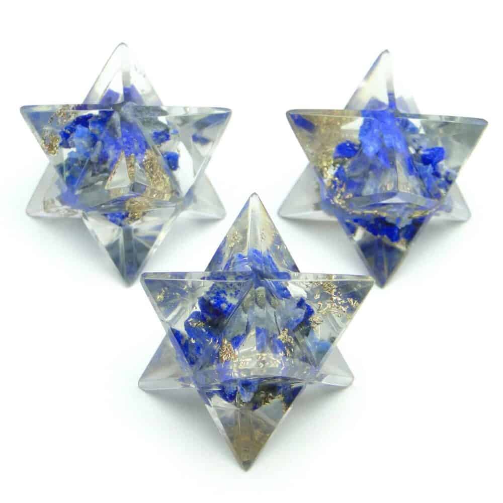 Lapis Lazuli Orgone 8 Point Merkaba Star - Image 2